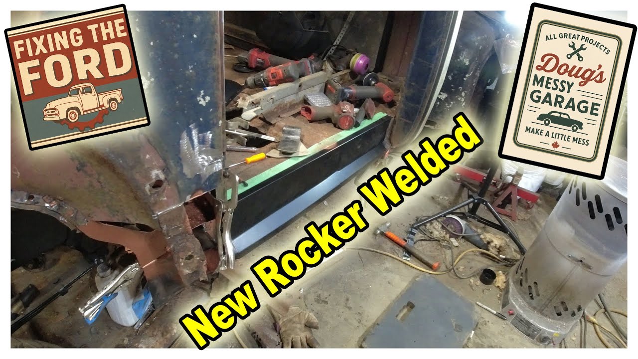 F100 Rocker Panel Installed, Door Fits Almost Perfect