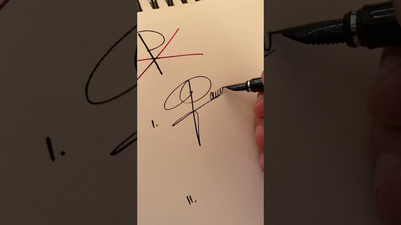 How to sign the letter P?❤️