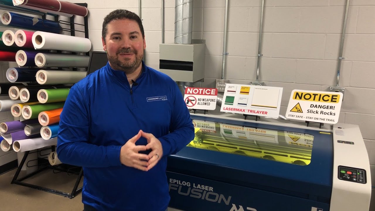 Johnson Plastics Plus offers LaserMax Tri-Layer from Rowmark