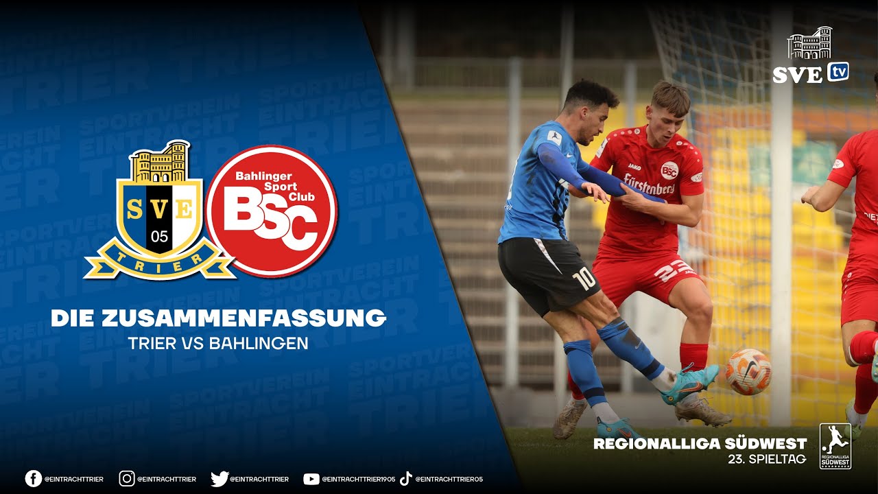 SVE-TV: Eintracht-Trier vs. Bahlinger SC (23. Spieltag Saison 22/23)