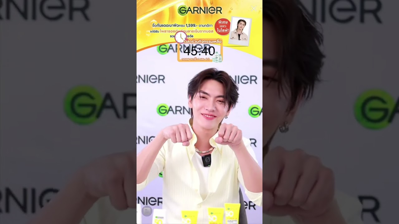 Boss Garnier Livestream Yesterday… The handsome, smiling Boss… 