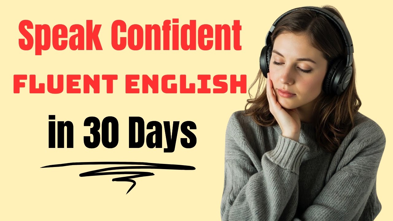 Speak Confident & Fluent English in 30 Days  Daily Practice Podcast