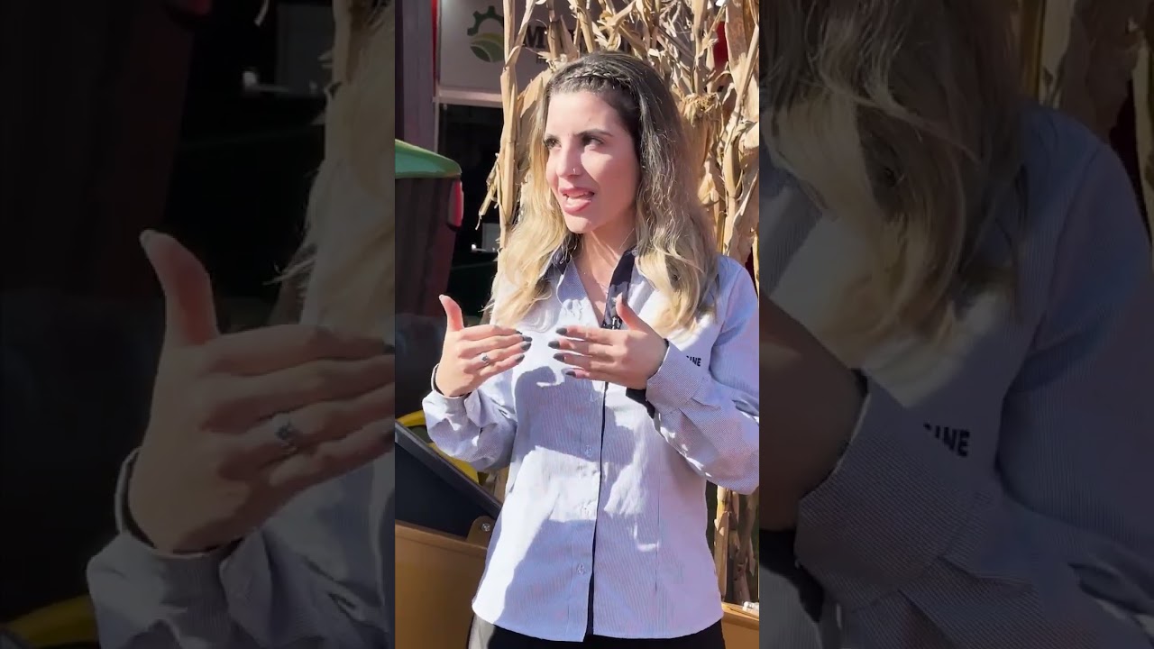 Tecnologia para o pequeno e m&eacute;dio produtor, Lu&iacute;sa Nogueira visita o stand da Combine - Agrishow 2023