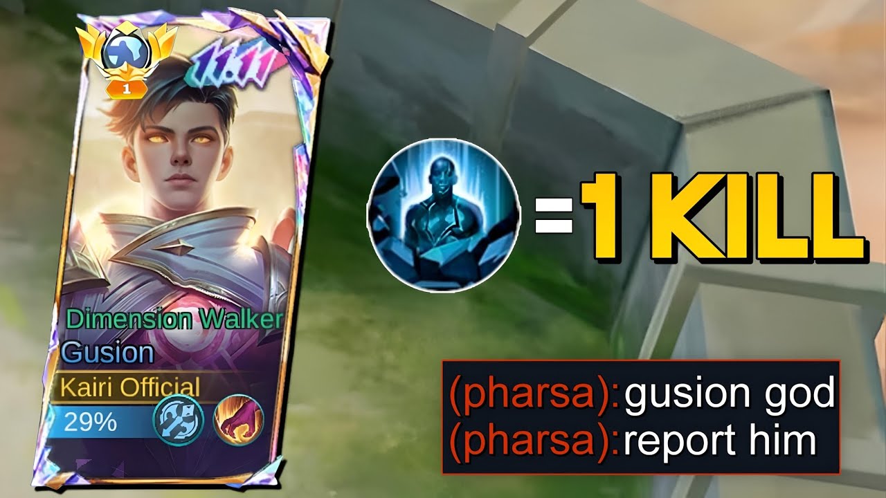 GUSION WTF DAMAGE AND SUSTAINED BUILD 2024!! (insane damage💀)