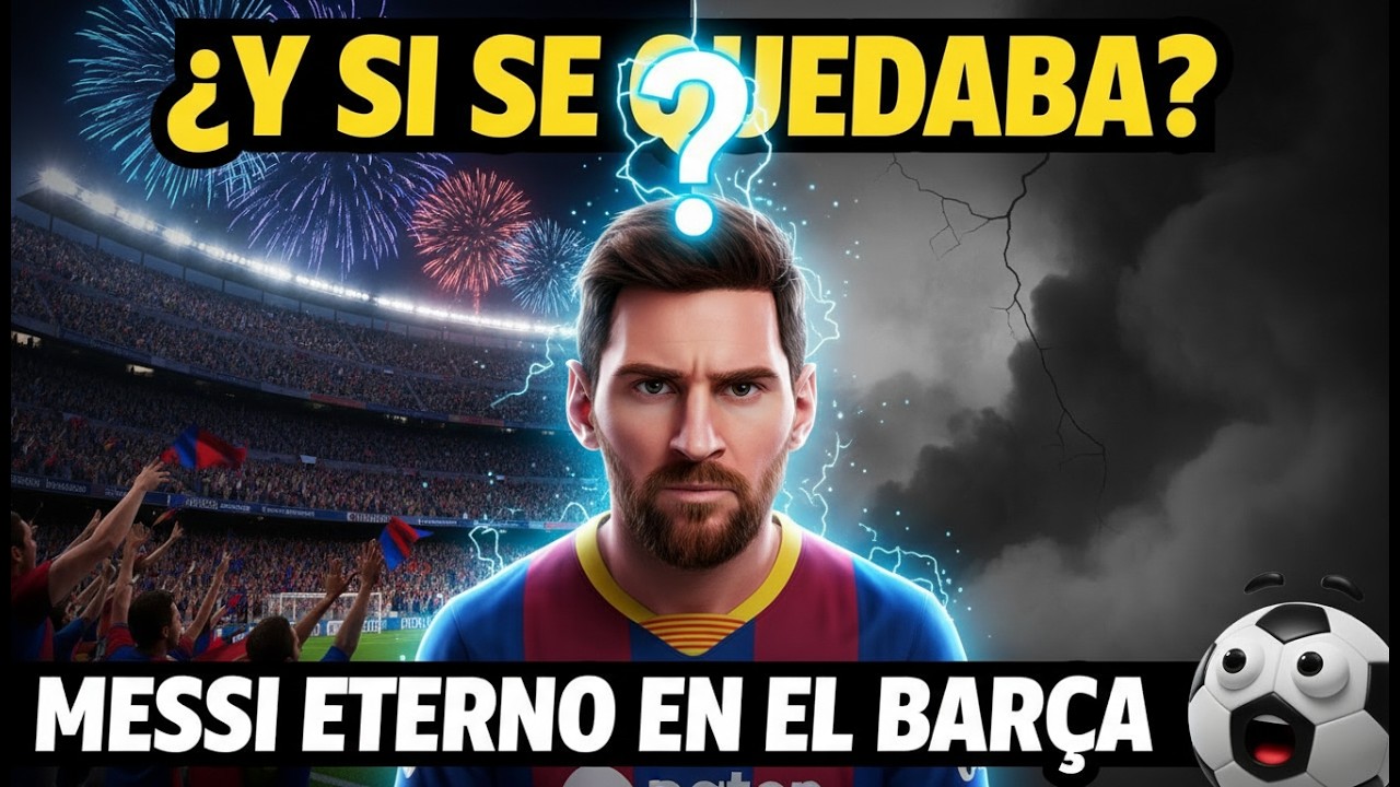 ¿Qué hubiera pasado si Messi se quedaba en el Barcelona?🐐🔵🔴 #futbol  #messi