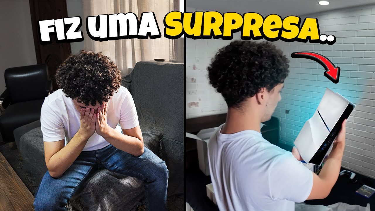 Surpreendi meu Amigo com um PS5 NOVO! (o dele queimou kkk)