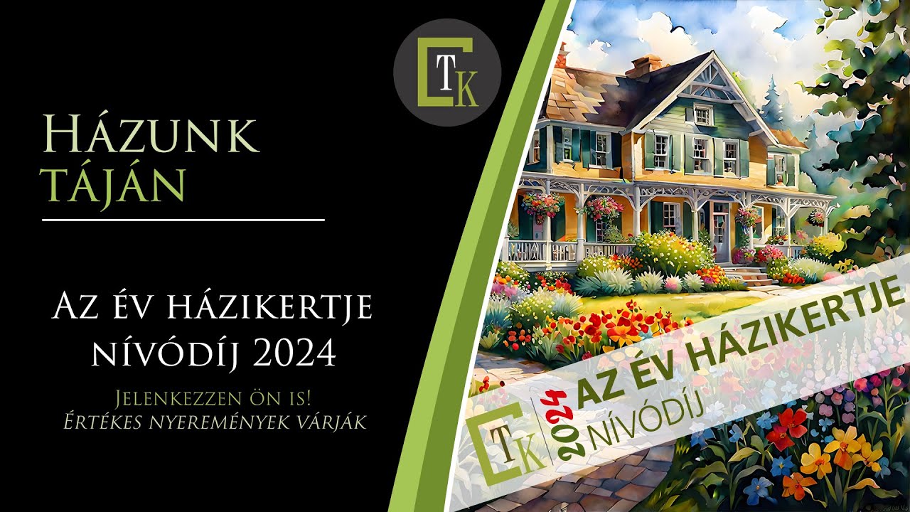 Az év házikertje nívódíj 2024