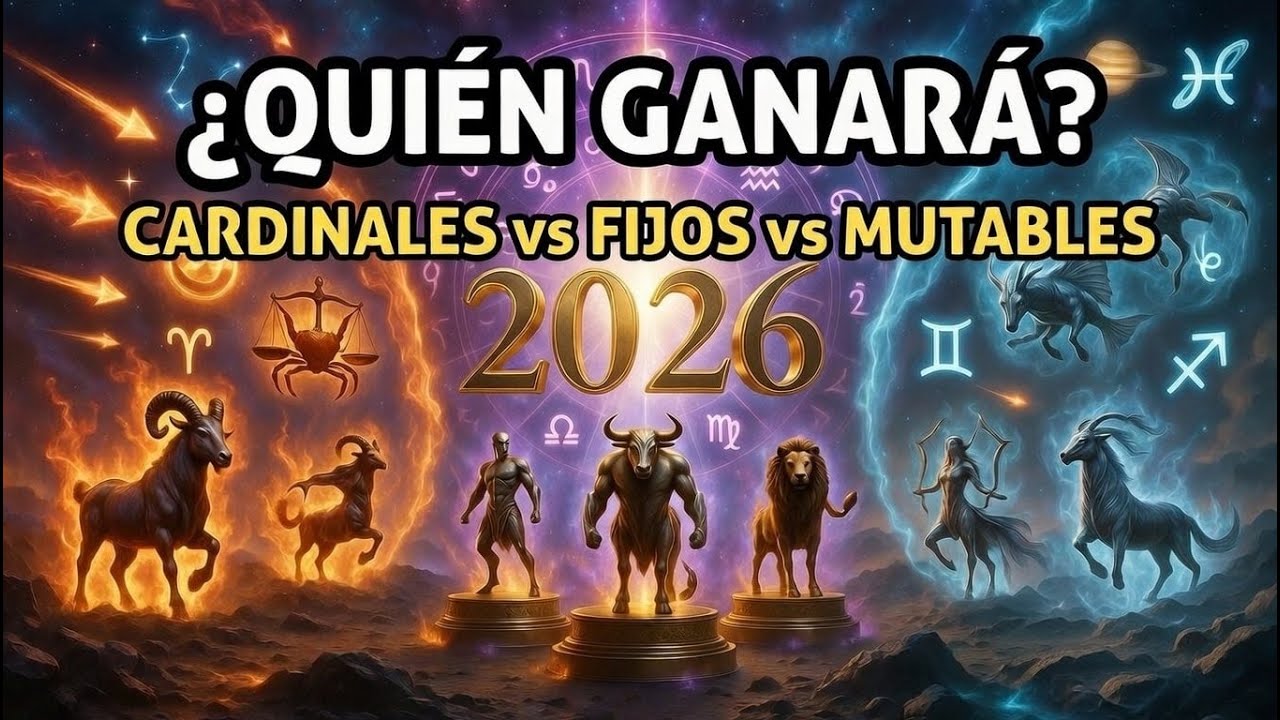 🔮 SIGNOS CARDINALES vs FIJOS vs MUTABLES: &iquest;Qui&eacute;n DOMINAR&Aacute; 2026? (Desc&uacute;brelo AHORA)