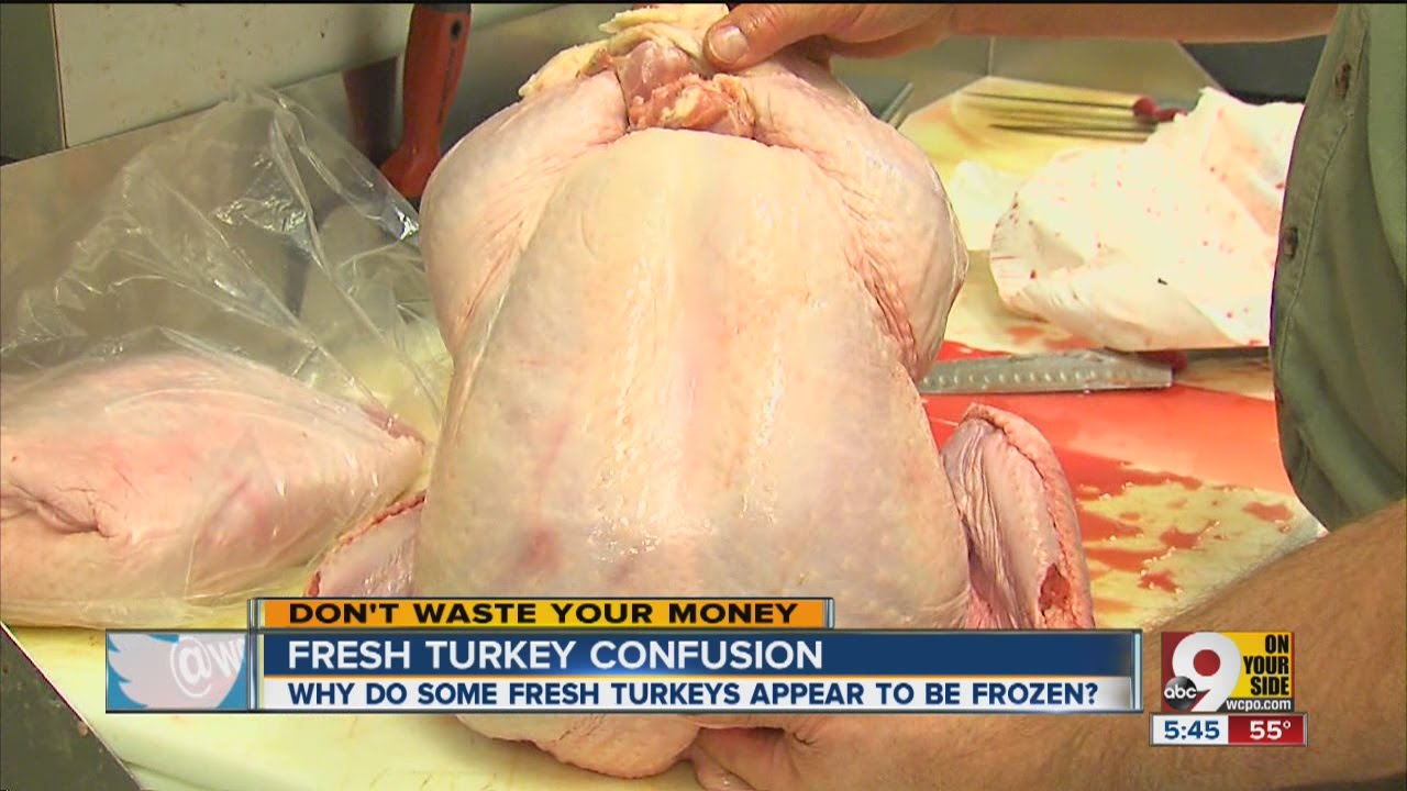 Fresh vs. frozen turkey: Confusion over why some birds appear frozen on outside