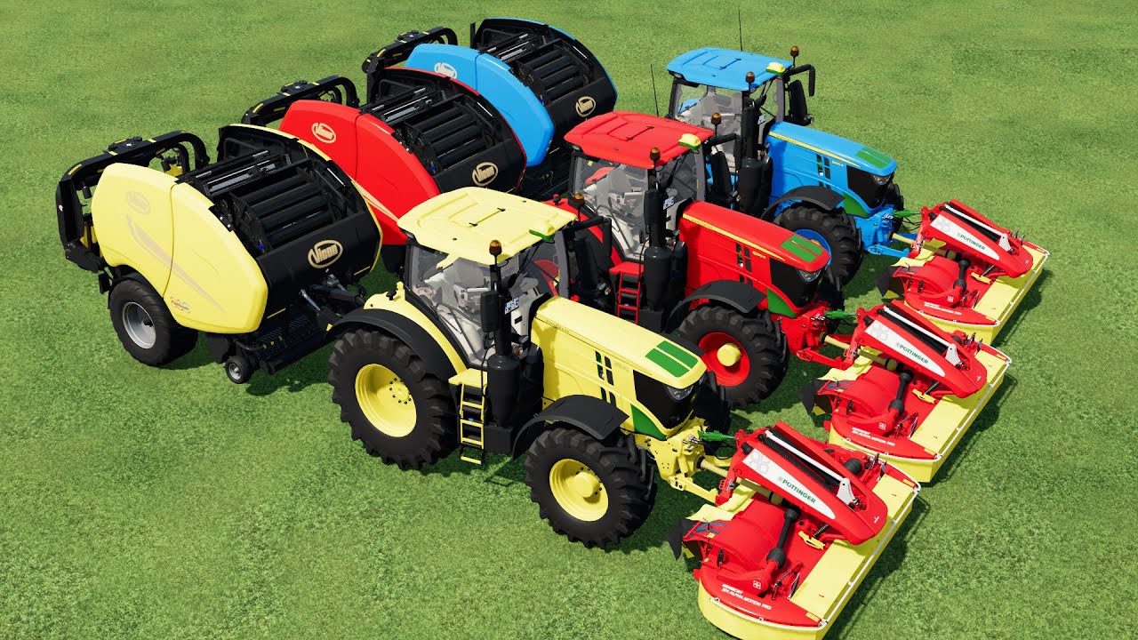 LAND OF COLORS ! WOW ! COLORED & FASTEST VICON FASTBALE MACHINE MOD TEST ! Farming Simulator 22
