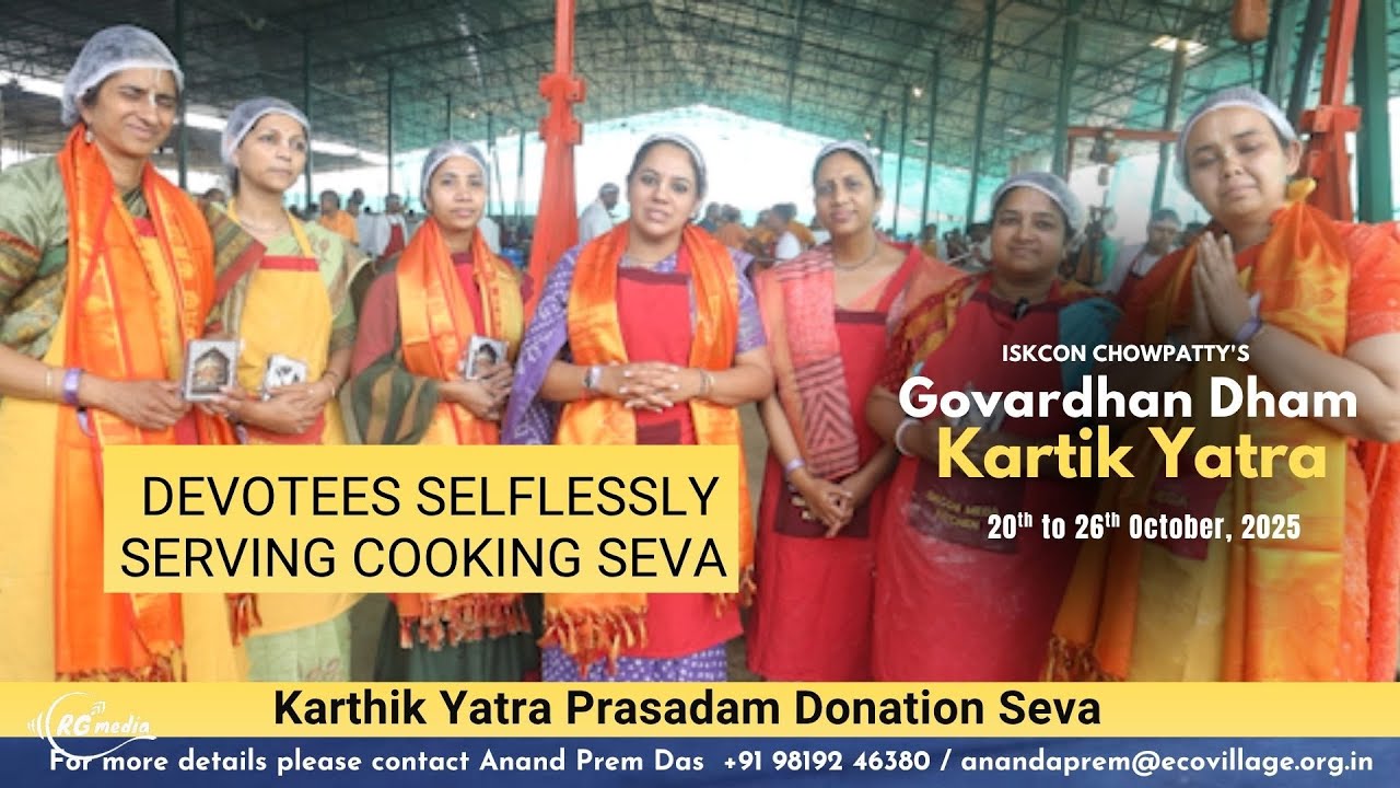 Devotees Selflessly Serving Cooking Seva | KY 2025 Govardhan