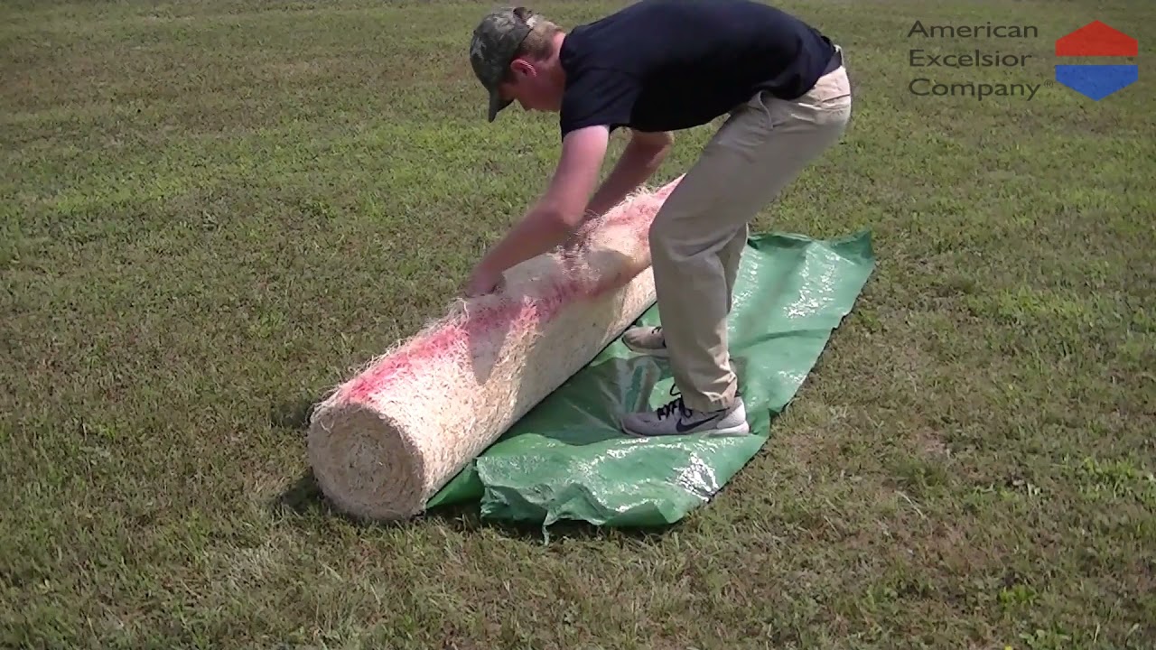 Unrolling Curlex® Brand Rolled Erosion Control Products (RECPs)