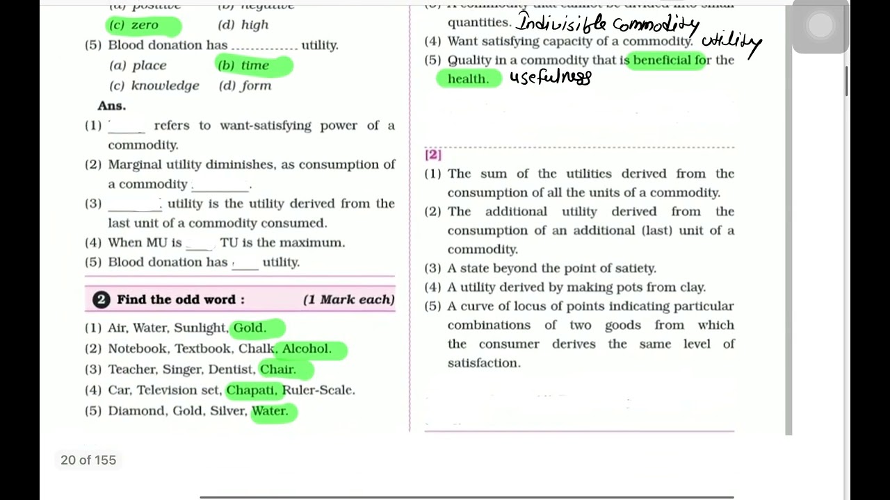 12TH COMMERCE I ECONOMICS I OBJECTIVES I CHAPTER 2