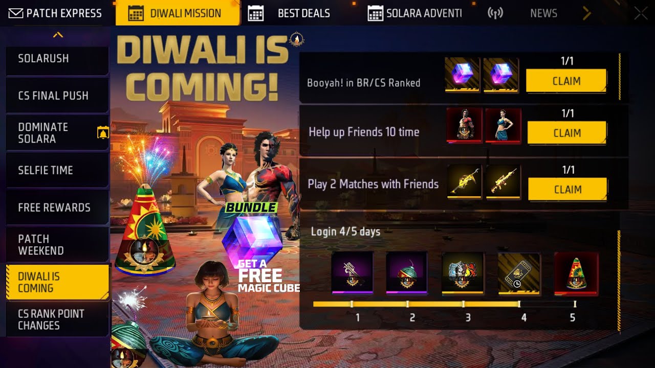 DIWALI EVENT 2025 ALL FREE REWARDS🔥 -