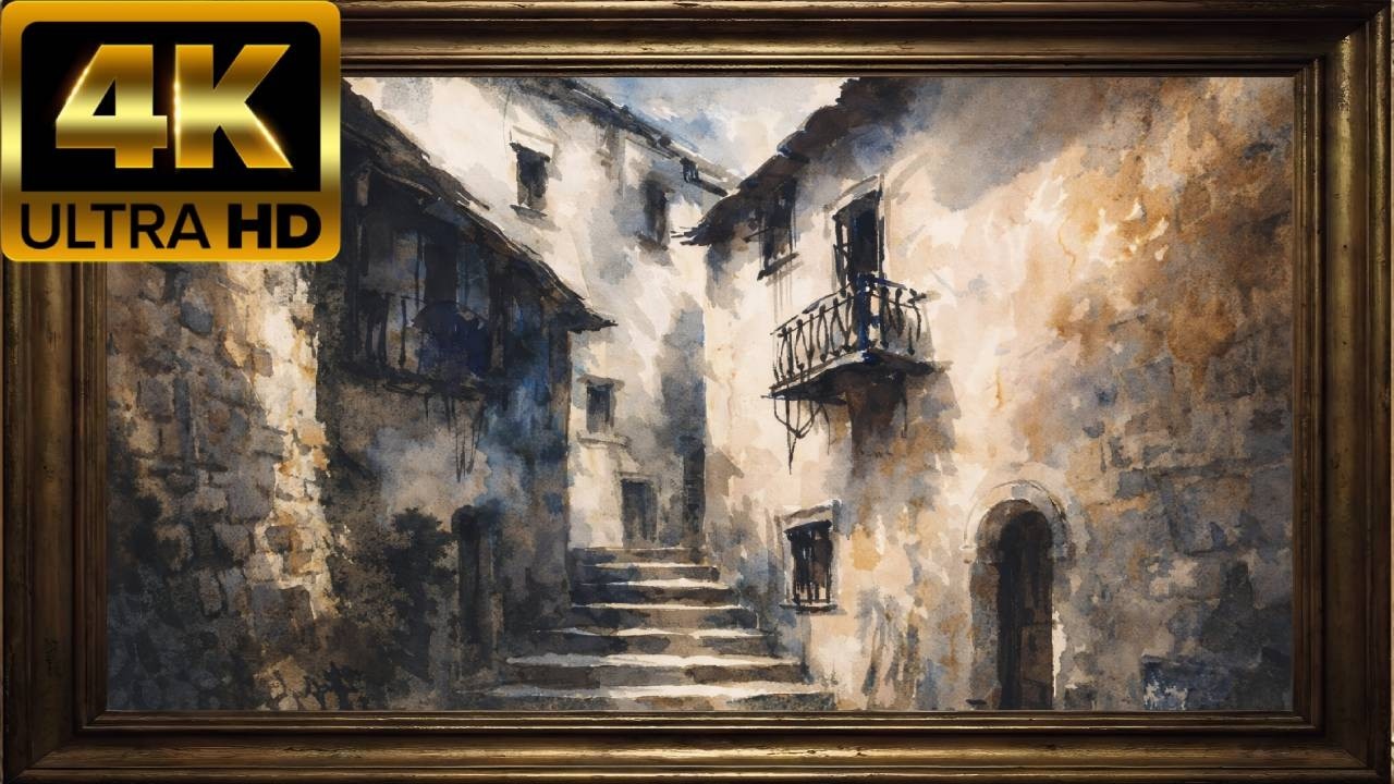 Frame | Tuscan Sunburst | 4K Ultra HD Ambient Art | Textured Sandstone : art for TV