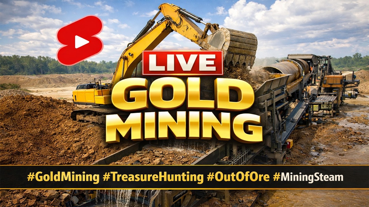 Out of Ore Gold Mining Heavy Equipment Action! #shorts