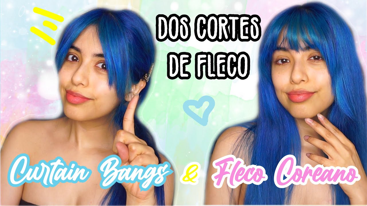 CURTAIN BANGS & LONG BANGS (Flequillo Coreano) || DOS Formas de CORTAR TU FLECO 💇