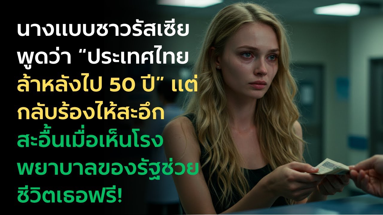 นางแบบชาวรัสเซียพูดว่า “ประเทศไทยล้าหลังไป 50 ปี” แต่กลับร้องไห้สะอึกสะอื้นเมื่อเห็นโรงพยาบาลขอ....
