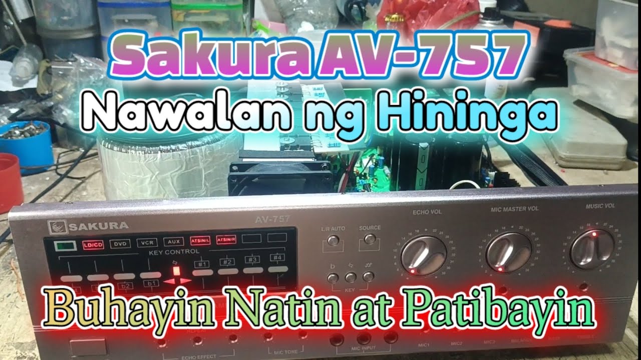 Amplifier Sakura AV-757 Baguhin Natin Bias Output Para Tumibay! #share #sakura #amplifier #repair