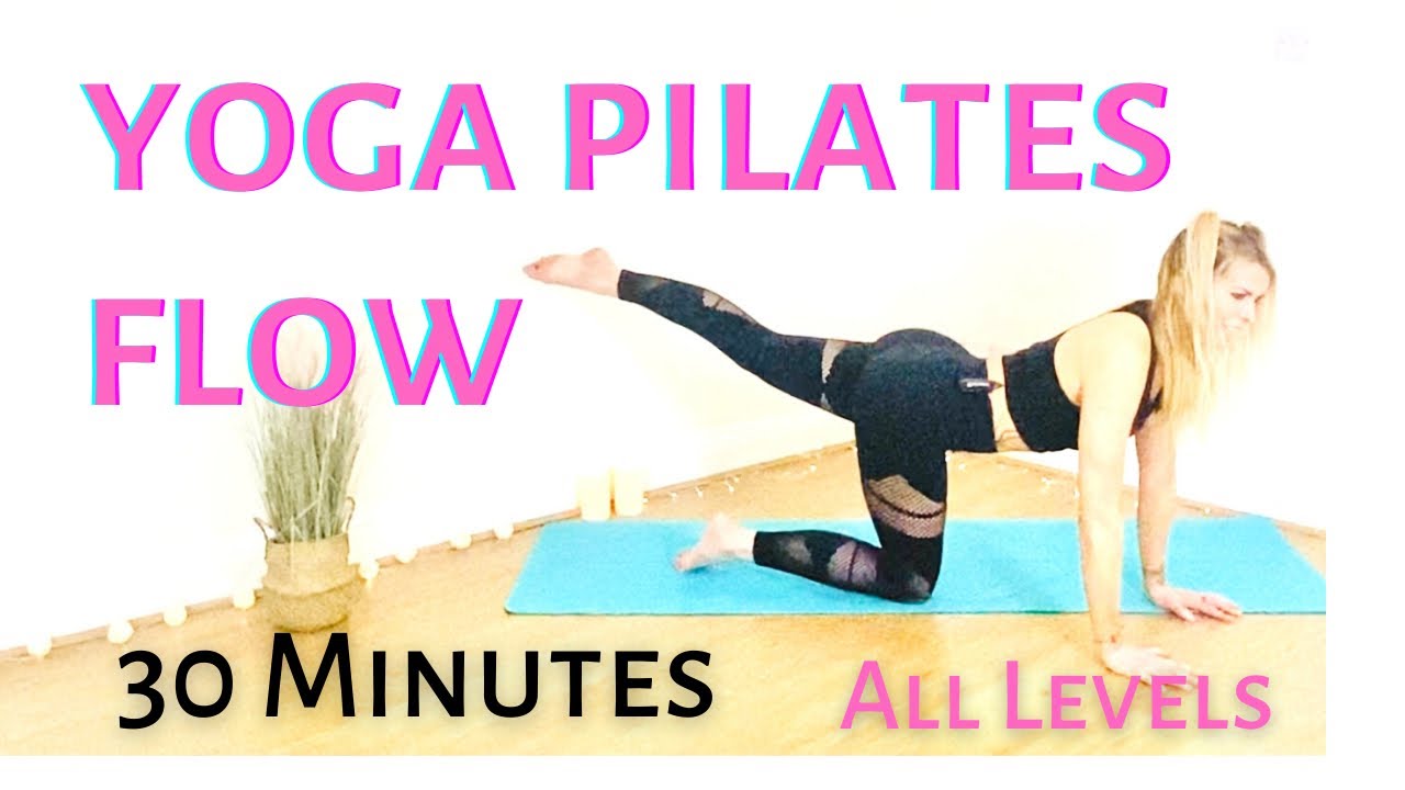 30 Minute Yoga Pilates Flow Full Body Core Twist All levels, at Home, No Equipment