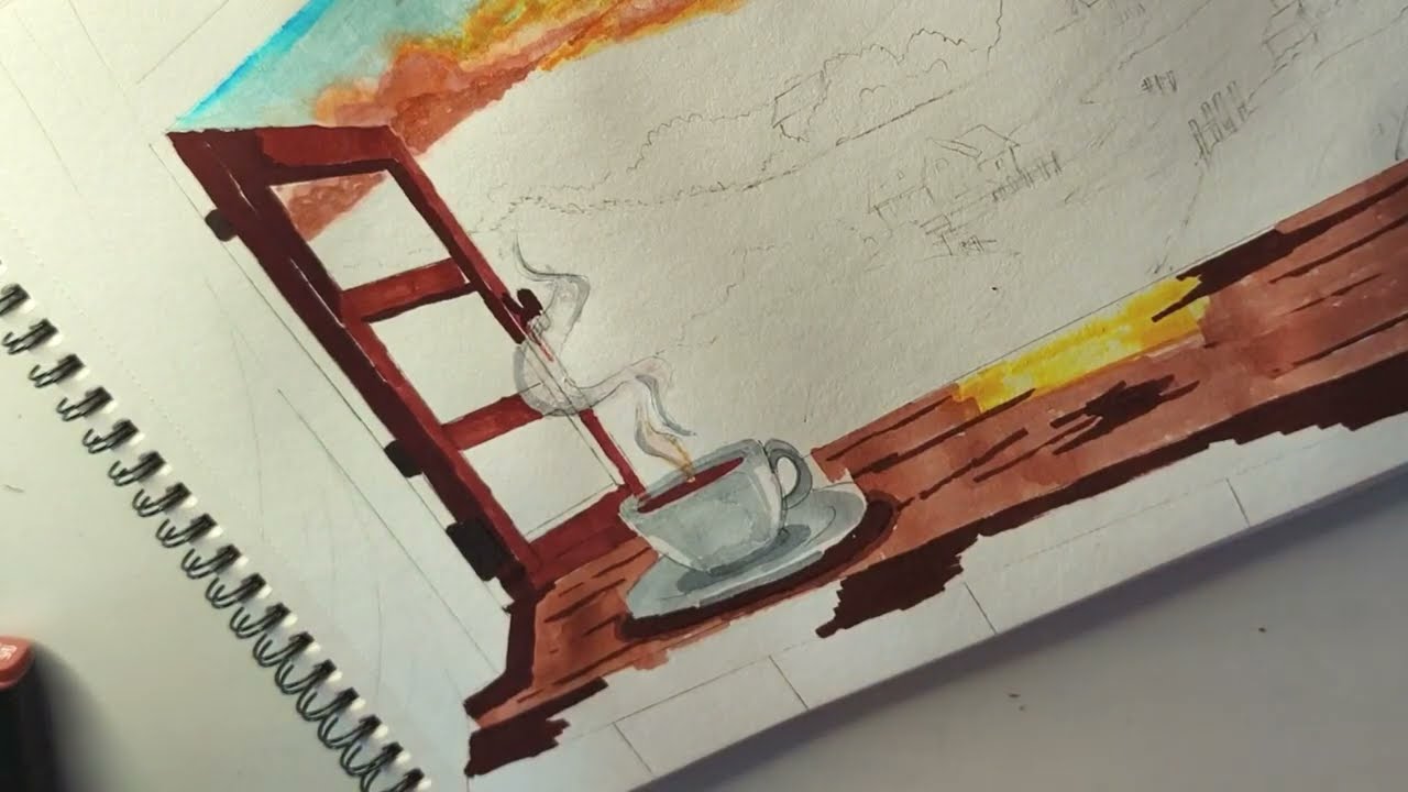 HOW TO COLOR THIS BEAUTIFUL SCENERY