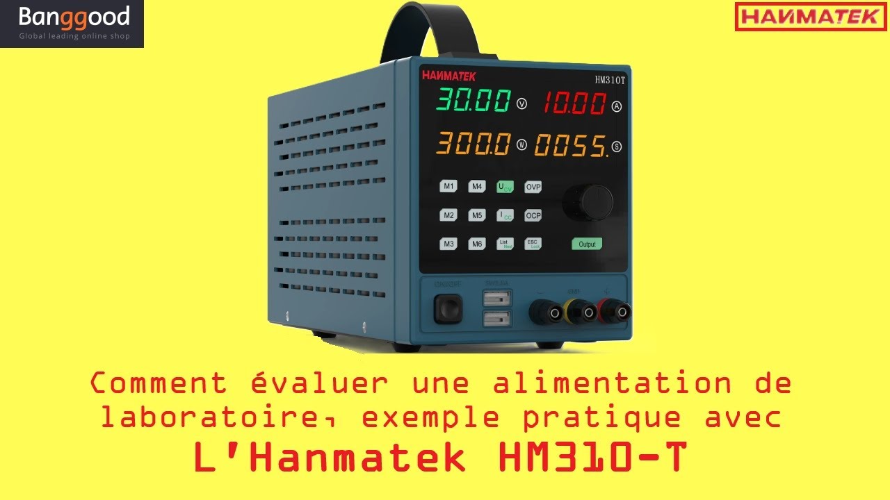 Cyrob : Evaluer une alim de labo, exemple avec l'HANMATEK HM310-T