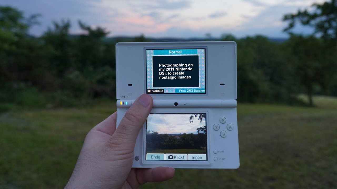 Photographing on a 2011 Nintendo DSi for amazing nostalgic images