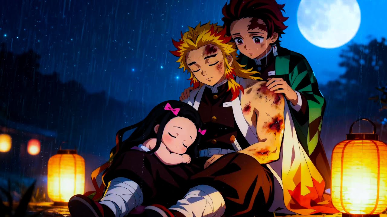 Глубокий сон за 2 минуты с Незуко, Танджиро и Ренгоку 🌙 Спокойная музыка для успокоения ума