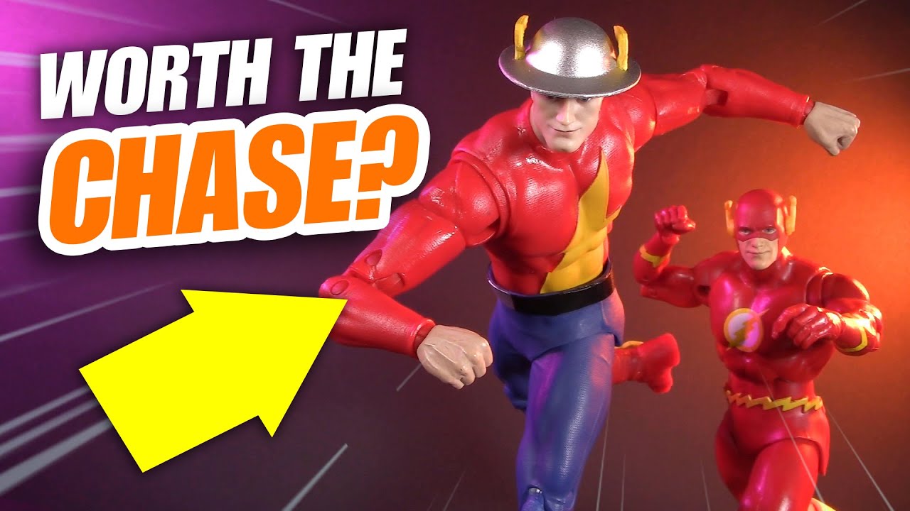SPEEDRUN Review of New Jay Garrick FLASH! McFarlane Toys Page Punchers Red Platinum Action Figure