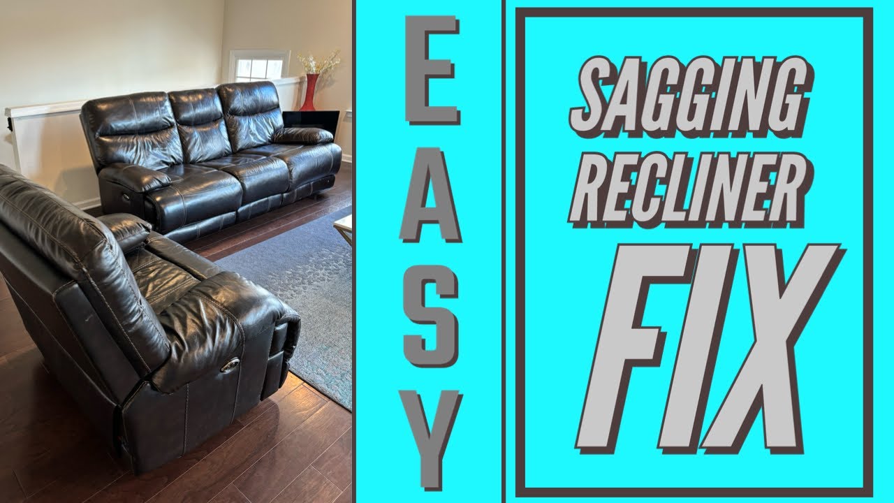 Fix a sagging recliner with insulation foam