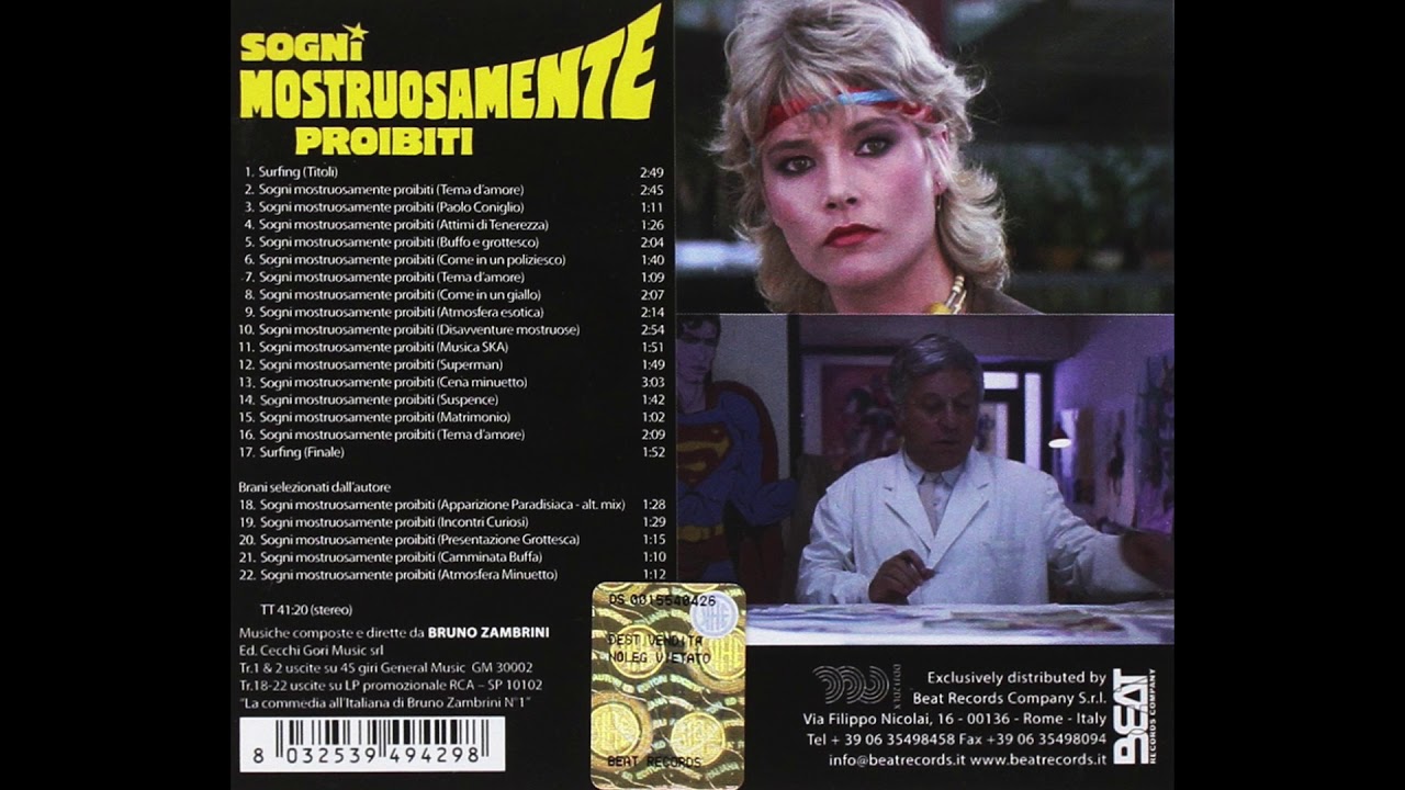 Bruno Zambrini - Tema d'amore (Sogni mostruosamente proibiti) soundtrack