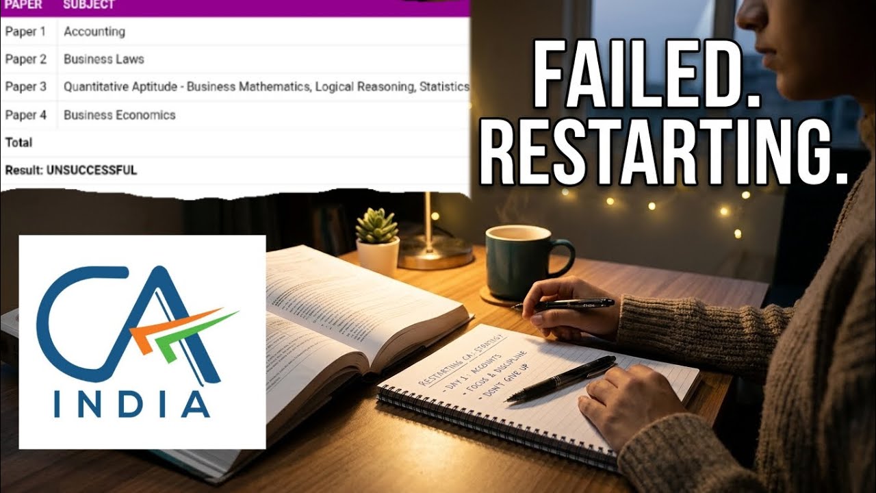 I Failed My First CA Attempt — Starting Again