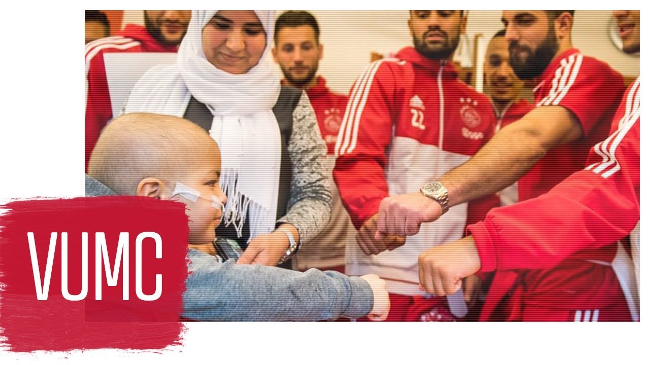 Ajax op bezoek in het VUmc
