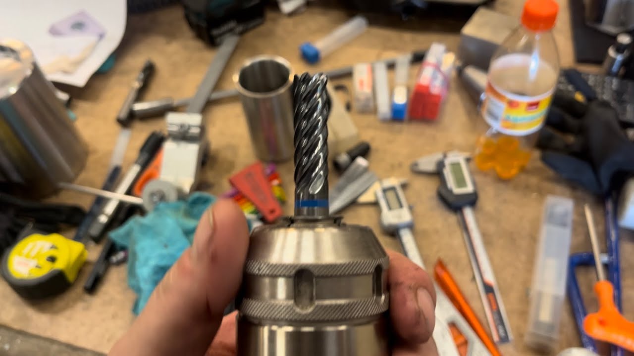 Dynamic milling 316L stainless. Also had a big crash on the 5 axis!!🙄