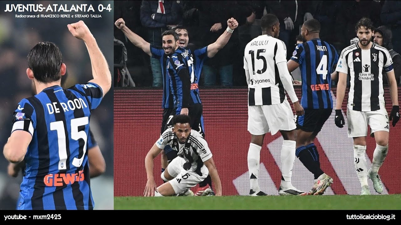 JUVENTUS-ATALANTA 0-4 - Radiocronaca di Francesco Repice e Stefano Tallia (9/3/2025) Rai Radio 1