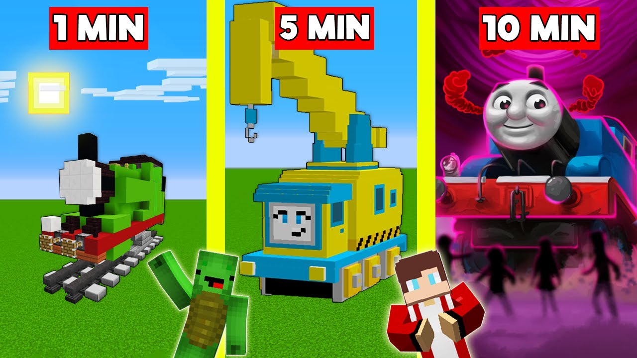 THOMAS & FRIENDS BUILD BATTLE в Minecraft — ИСПЫТАНИЕ НУБА ПРОТИВ ПРОФИ — пародия на Maizen Mizen...
