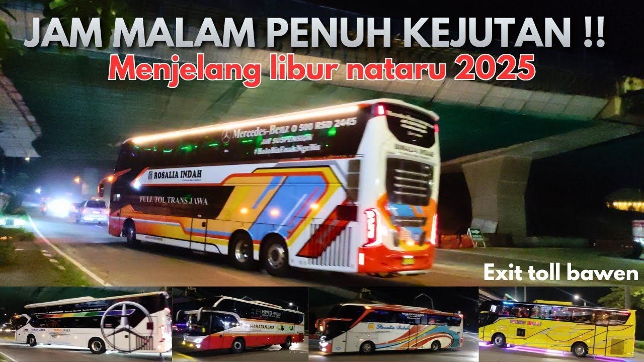 Ramainya kebangetan !! Hunting bus angkatan malam senin menjelang libur nataru 2025