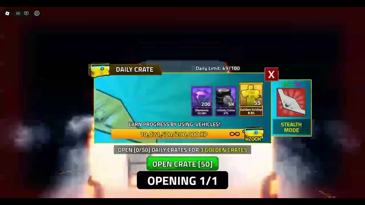 OPENING 100 CRATES AND 12 PREMIUM CRATES | SUPER B21 | MILITARY TYCOON