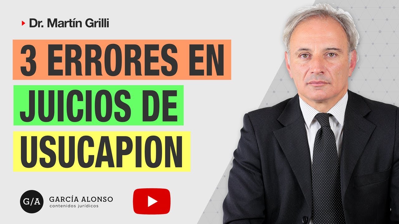 3 ERRORES en JUICIOS DE USUCAPION que no debés cometer ‼️
