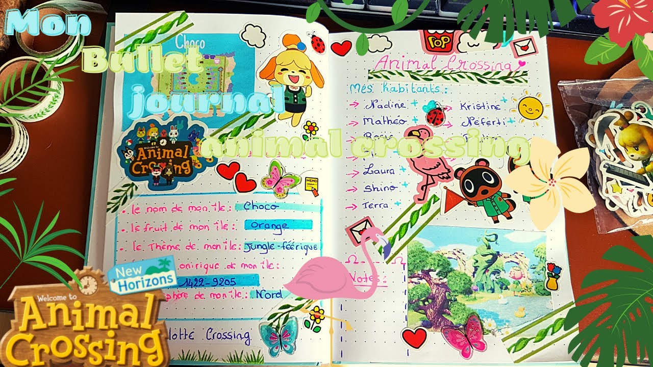 🌸MON BULLET JOURNAL ANIMAL CROSSING NEW HORIZONS #acnh #bulletjournal #animalcrossingnewhorizons