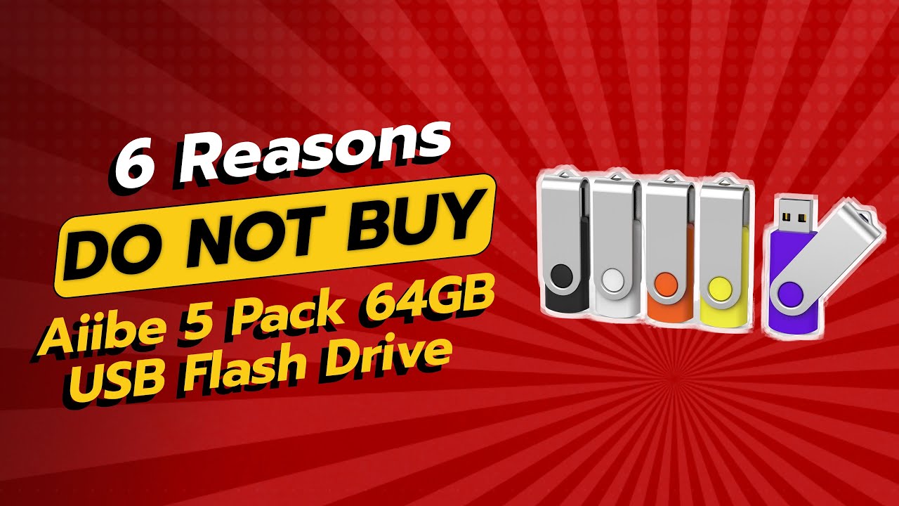 DON'T BUY Aiibe 5 Pack 64GB USB Flash Drive Before Watching THIS! 🚫💾 (6 Reasons)