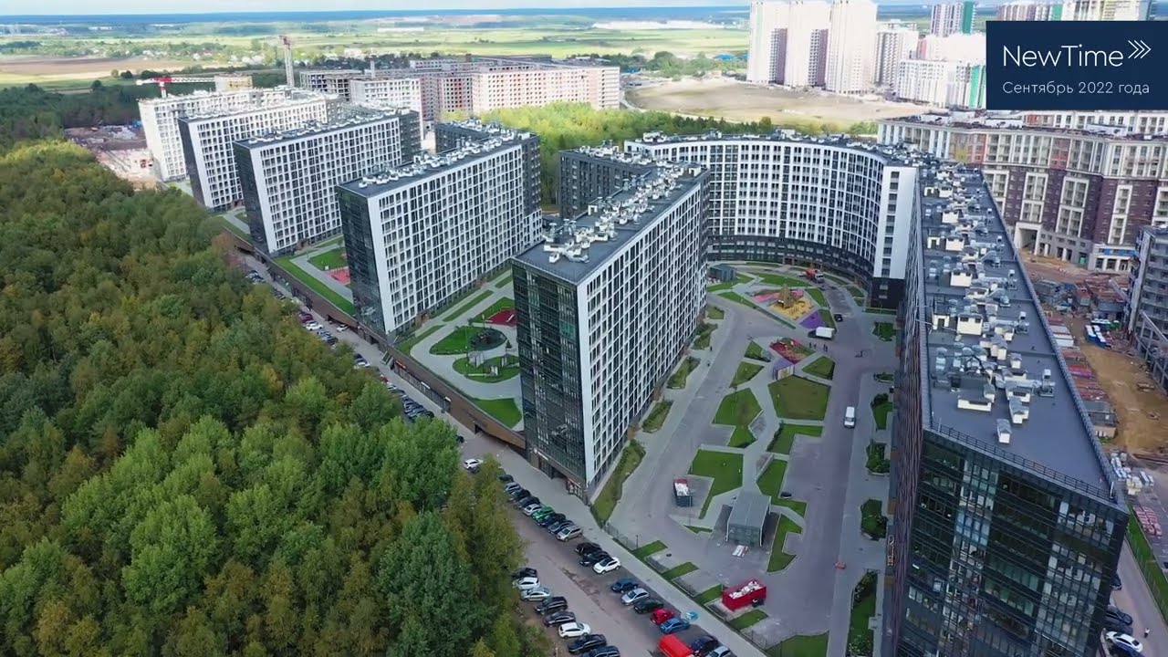 Ход строительства ЖК New Time в Приморском районе. Сентябрь 2022