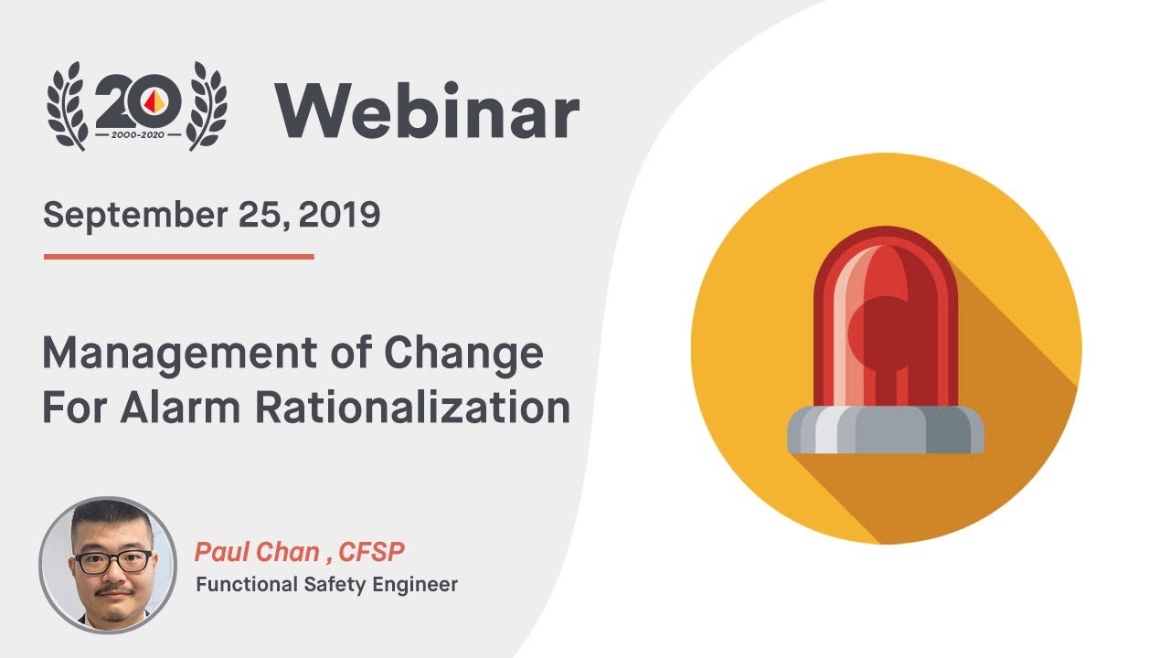 Management of Change For Alarm Rationalization