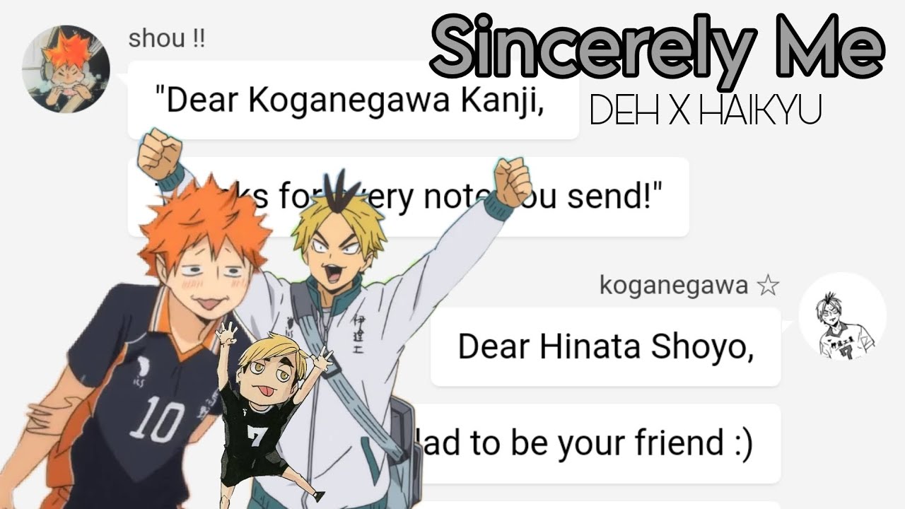 Sincerely Me - Dear Evan Hansen | Haikyuu Lyric Prank