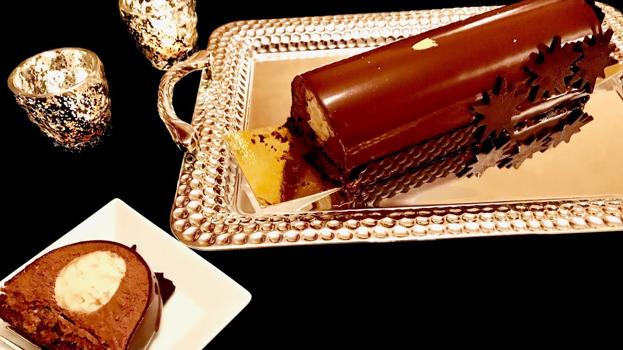 Recette de la buche de noël au chocolat et vanille