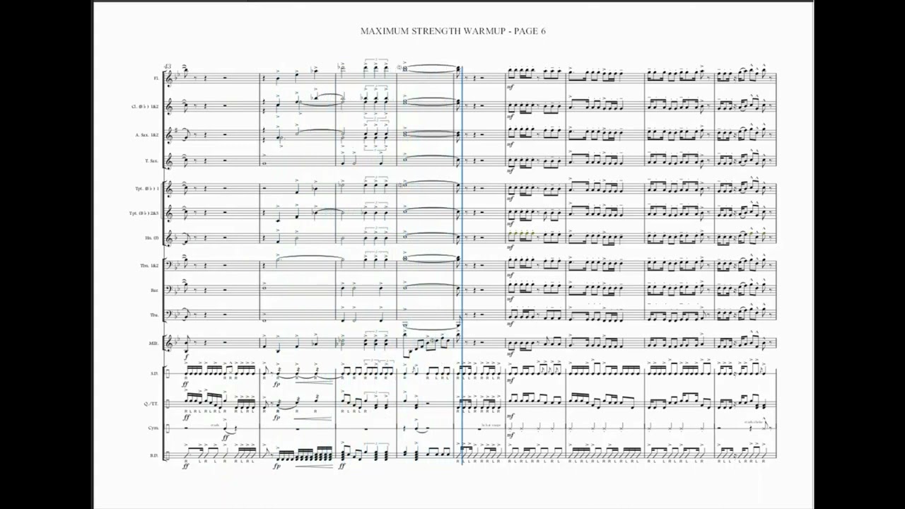 Gilroy - Maximum Strength Warmup (Score video)