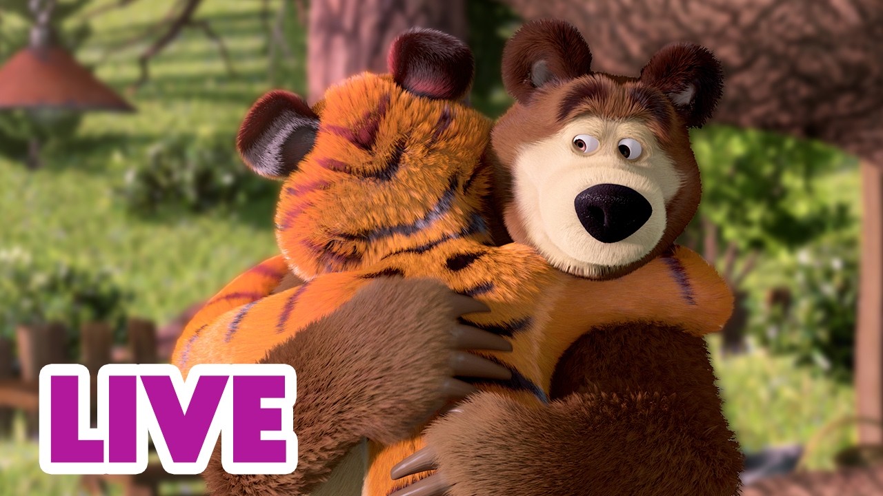 🔴 AO VIVO 👱♀️🐻 Masha e o Urso 🌲 Perdidos na Floresta 😟🧭 Masha and the Bear