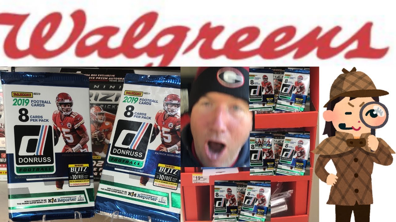 В аптеках Walgreens спрятаны наборы футбольных карточек Donruss 2019 года?