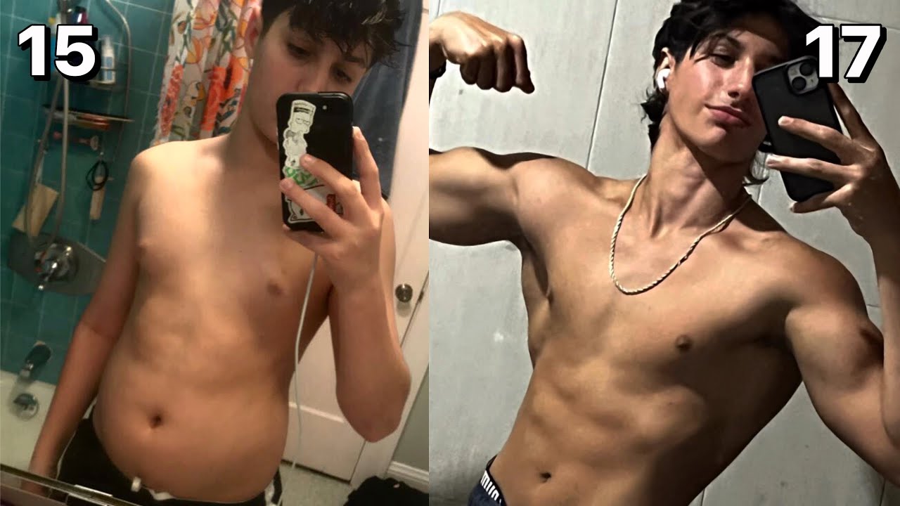 2 Year Natural Body Transformation - Teen Skinny Fat to Fit