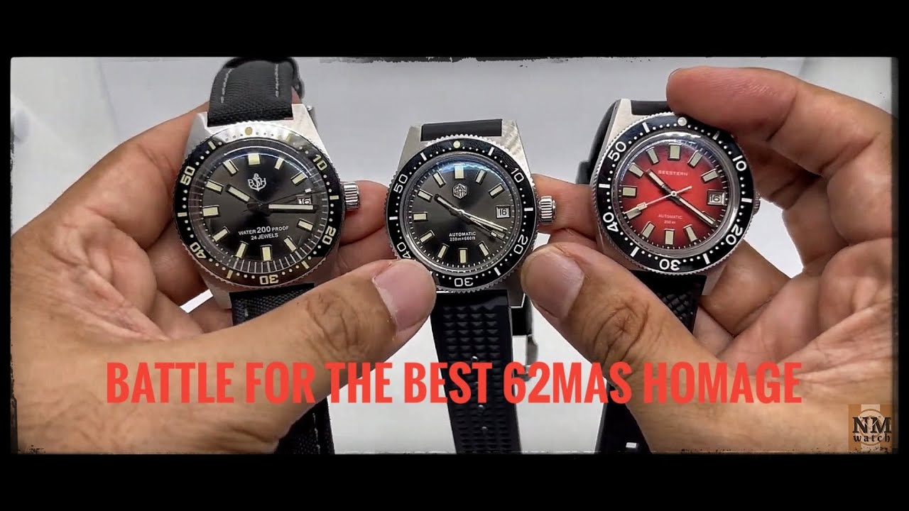 San Martin SN007 vs San Martin SN007X vs Seestern. Which is your 62MAS homage of choice?